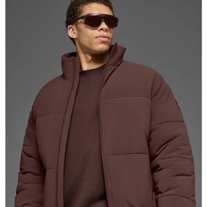 Alo Men's Brown Puffer Jacket